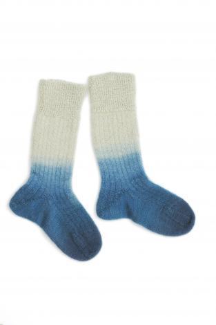 The North Circular's Dip Dye Socks. Made from 100% British Wensleydale Wool, hand-knit in the UK.