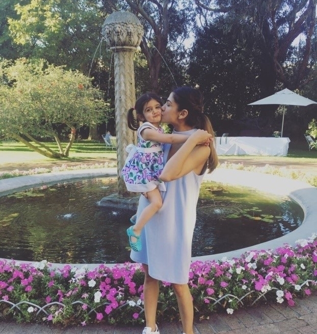 Ayesha with her daugher Emel
