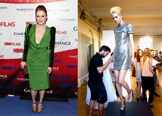 Julianne Moore at "Game Changer" Premier & Tom Ford Green Cut Dress Julianne Moore at "Game Changer" Premier & Tom Ford Green Cut Dress