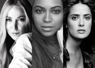 The 3 co-founders of Chime For Change movement - Frida Giannini, Beyoncé Knowles and Salma Hayek Pinault. The 3 co-founders of Chime For Change movement - Frida Giannini, Beyoncé Knowles and Salma Hayek Pinault.